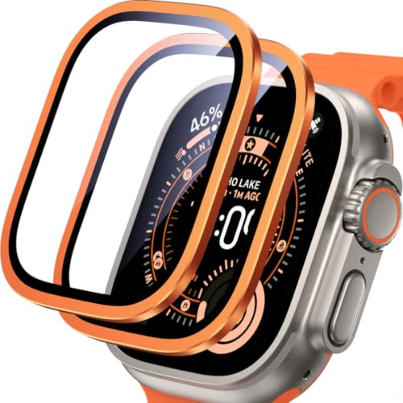 Smartwatch Apple Watches For Women - 2 個の HD 金属強化ガラス Apple Watch