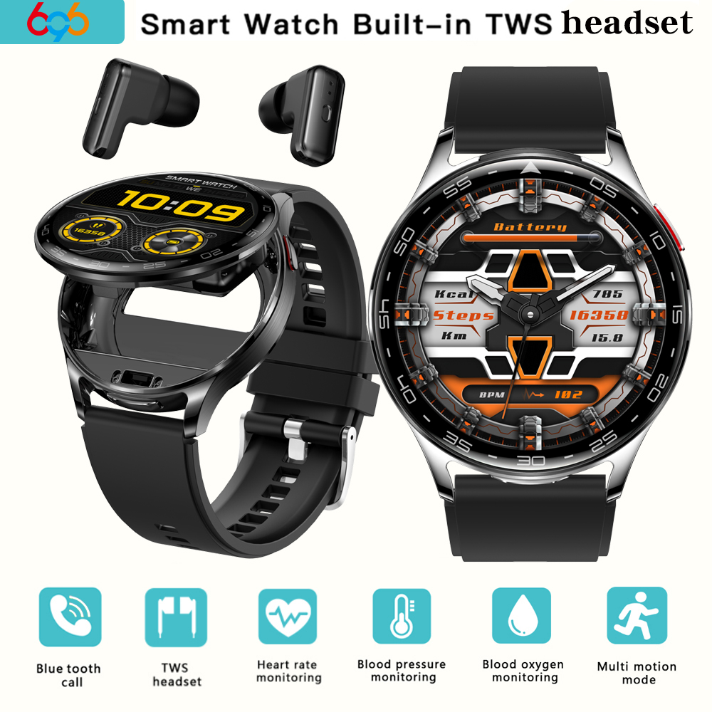 Smartwatch Noise Watches For Women - 男性と女性のためのtwsスマートヘッドセットウォッチ、スポーツフィットネススマートウォッチ、心拍数、健康、ノイズリダクション、イヤホン音楽、1.39インチ、2 in 1