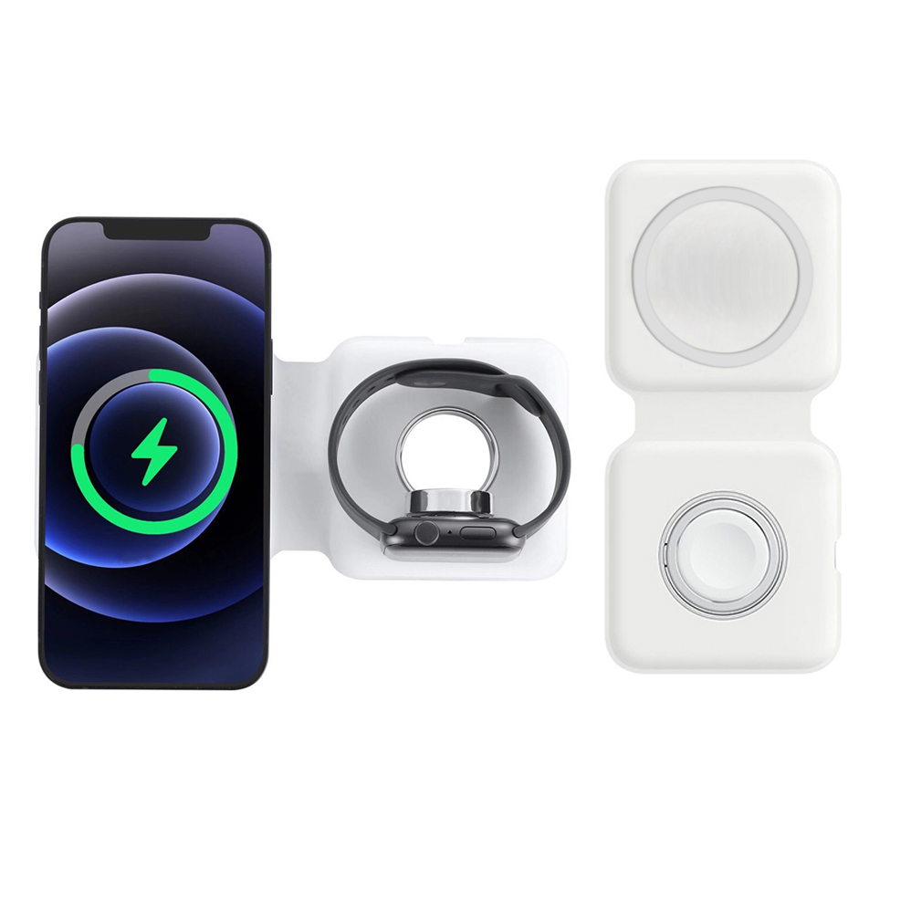Watch Xs8 - 2IN1Magsafe Duo 磁気ワイヤレス充電器ドックiphone 12プロ11Pro xs最大xr ×