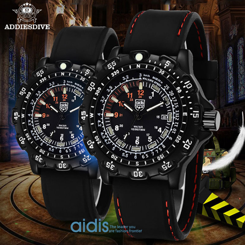 Solar Powered Watch - メンズミリタリーウォッチ,特殊部隊,アウトドアスポーツ,発光,クラシックシール,ミリタリー,クォーツ,防水