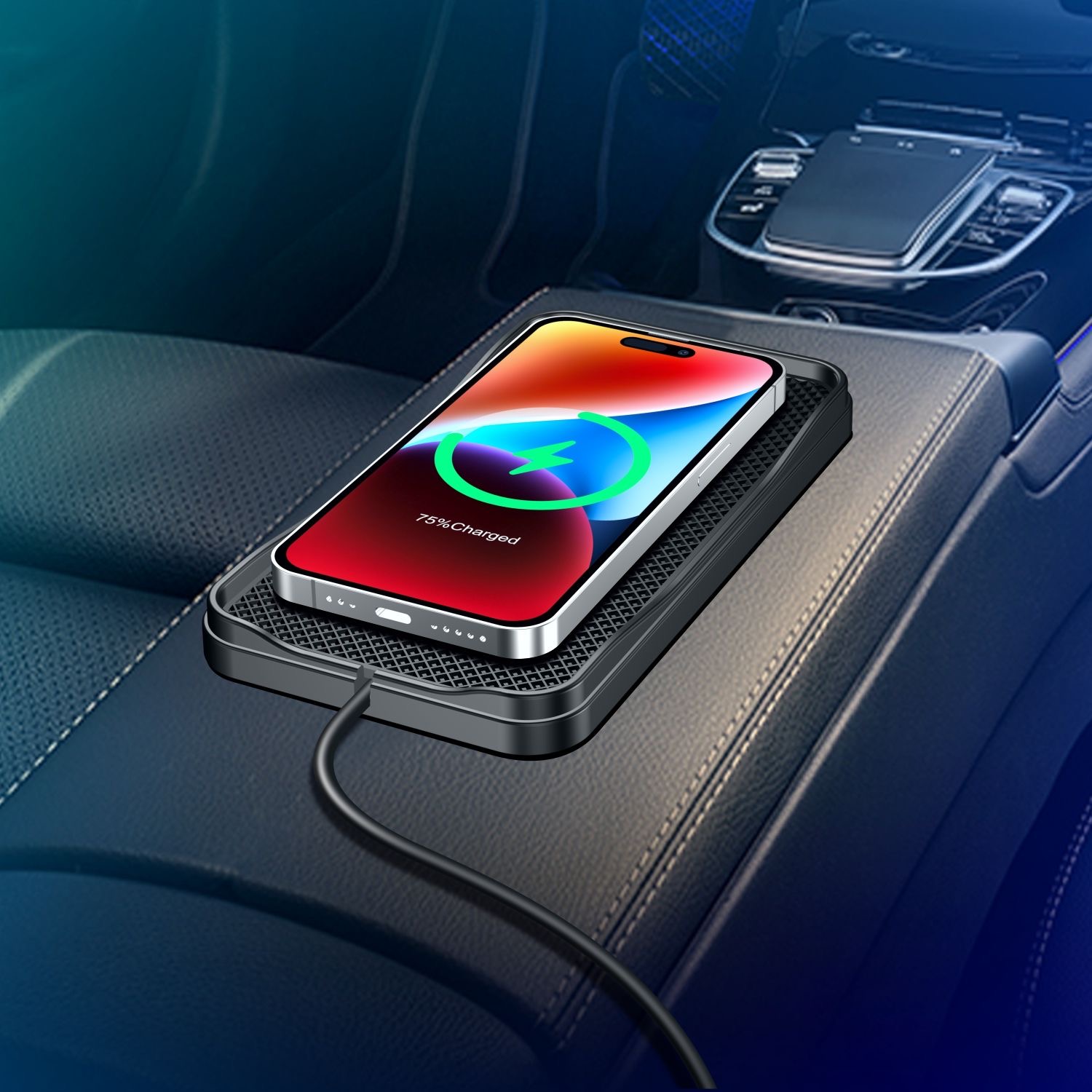 Watch Xs8 - 15 ワットワイヤレス充電器車の急速充電パッド iPhone 14 13 12