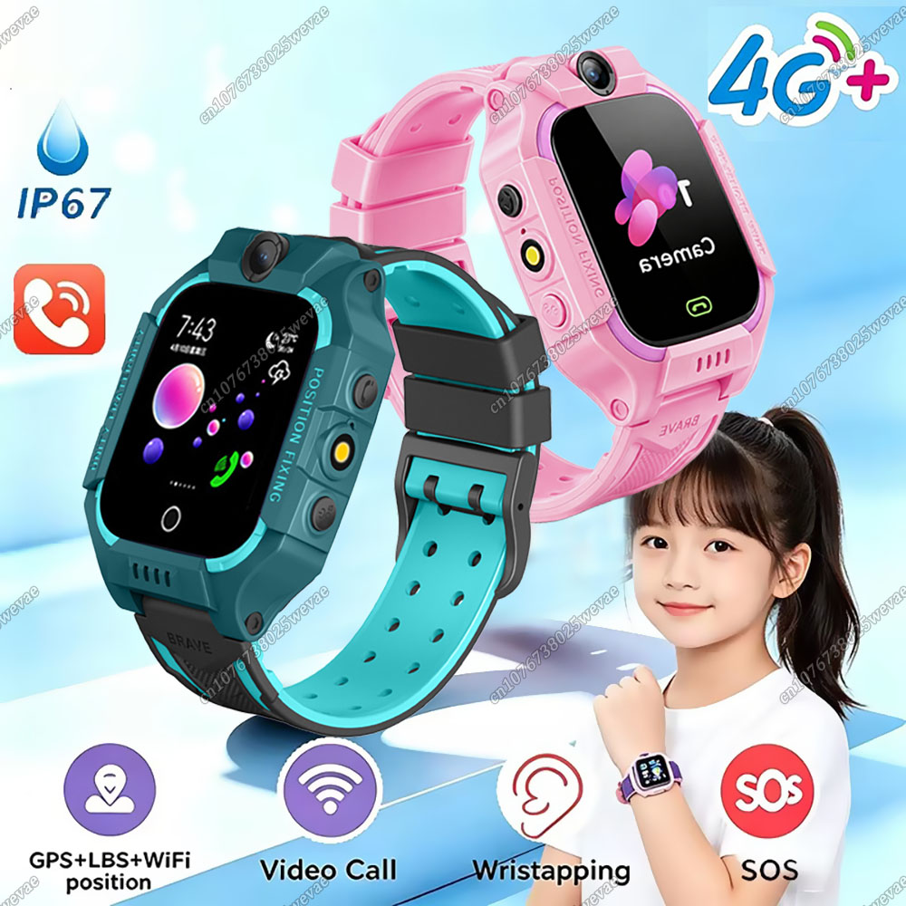 Smartwatch Watches For Kid Boy With Alarm - 2026年新型5GキッズGPSスマートウォッチ SOSコール SIMカード 位置情報 カメラ IP67防水