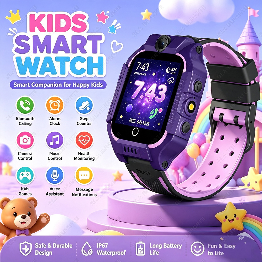 Smartwatch Watches For Kid Boy With Alarm - 2027年新型2Gキッズスマートウォッチ、SIMカード対応、通話機能、SOS、GPS位置情報、HDカメラ、防水、子供用腕時計、男の子と女の子へのプレゼントギフト HT22