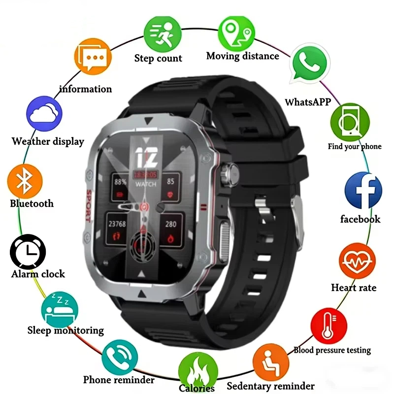 Smartwatch Oneplus Watches - LenovoスマートウォッチC30PROカラーマッチングGPSコンパススマートウォッチBT通話NFC IP68防水健康モニタリング100%軽減