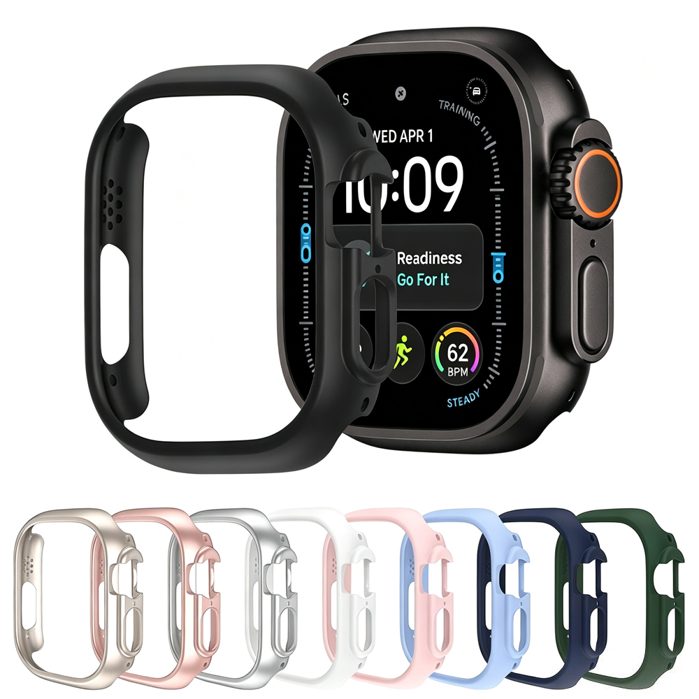 Smartwatch Apple Watches For Women - Apple Watch Ultra 2、3、4、49mm用カバーケース。中空構造のハードPCバンパーシェルで、iWatch Series Ultra