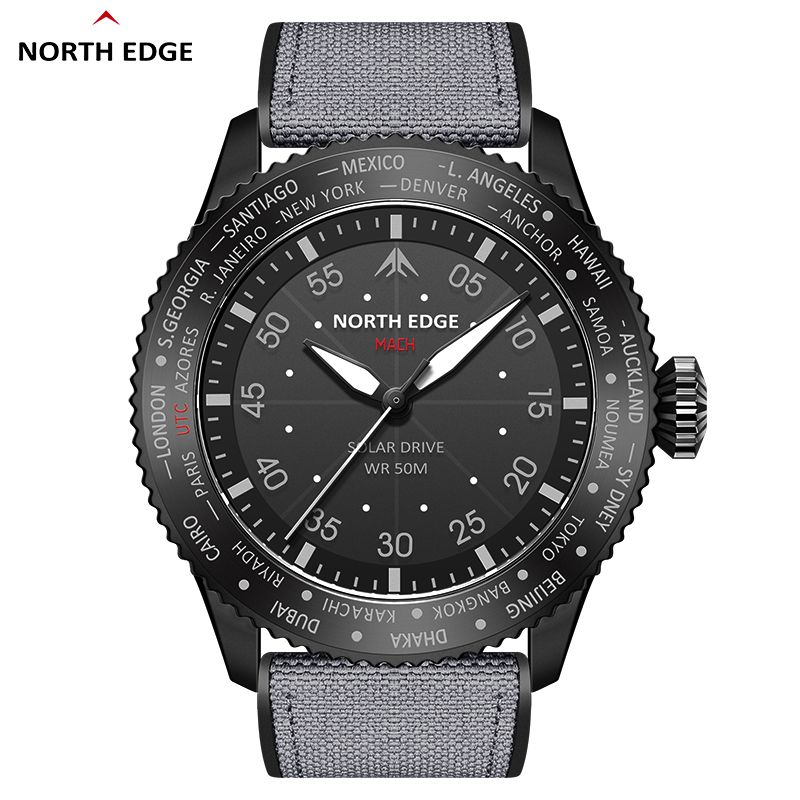 Solar Powered Watch - NORTH EDGE 2024 MACH ソーラーパワー クォーツ腕時計