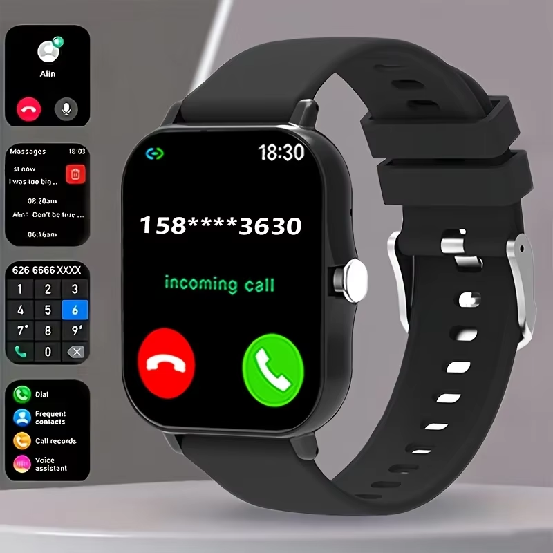 Couple Watches Smartwatch - ユニセックススマートウォッチ：通話、メッセージ通知、スポーツトラッキング、AI音声、音楽＆リモートカメラ、カップル、家族、友人に最適