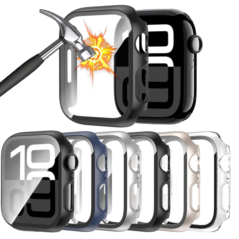 強化ガラス + ケース Apple Watch 44 ミリメ - Iwatch Smartwatch Series 7 のレビューと価格
