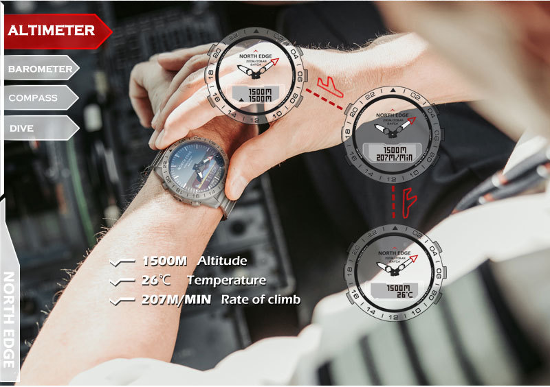 NORTH EDGE 高級メンズスマートウォッチミリタリーア - Smartwatch Army Watches For Men のレビューと価格