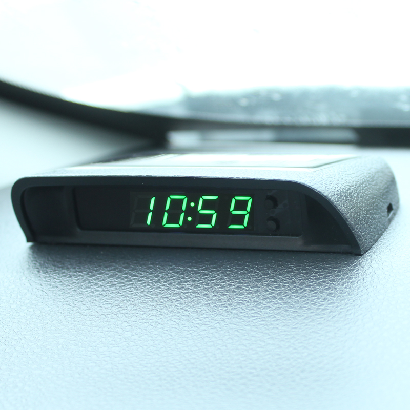 ソーラーカー時計温度計日付週サイクルディスプレイ自動切り替え - Solar Powered Watch のレビューと価格