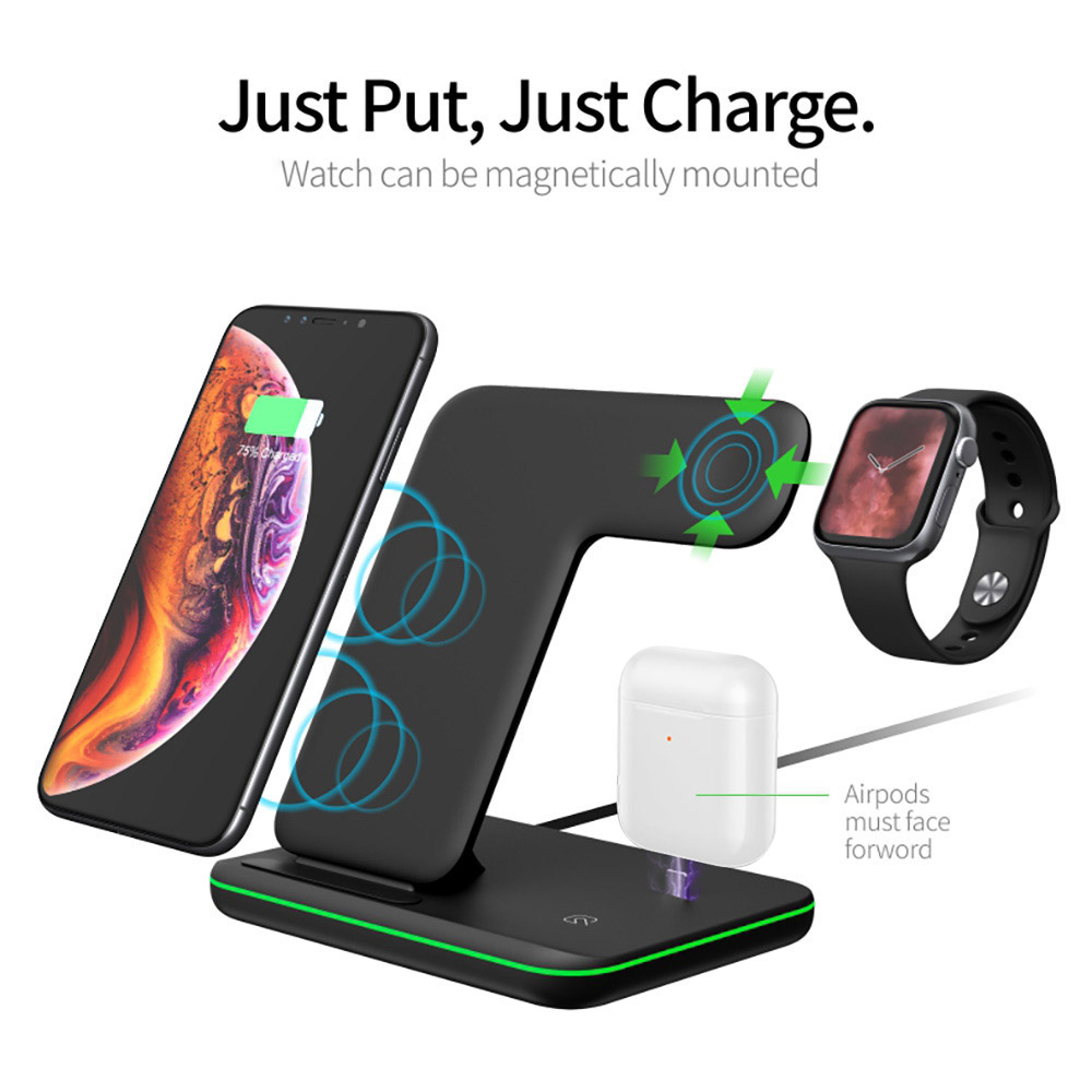 15ワット高速チーワイヤレス充電器iphone用スタンド12 - Watch Xs8 のレビューと価格