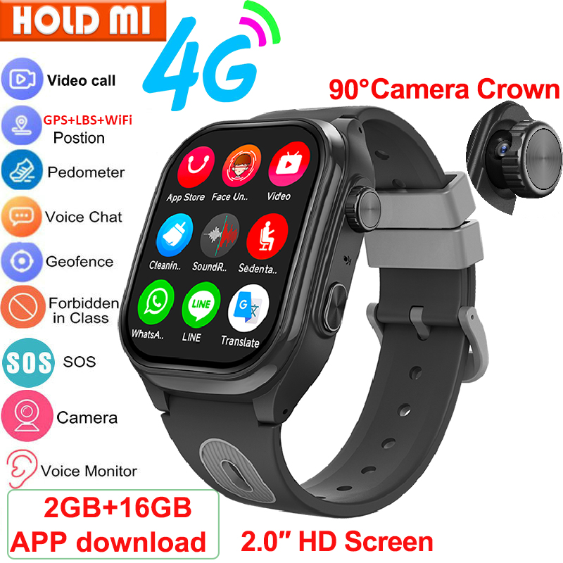 子供用スマートウォッチ 4G GPS WIFI ビデオ通話  - Smartwatch Watches For 12 Year Old Boy のレビューと価格