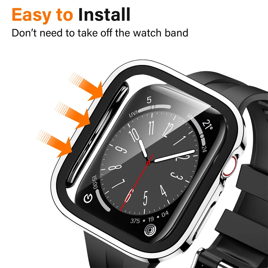 ガラス + カバー Apple Watch ケースシリーズ  - Smartwatch Apple Watches For Women のレビューと価格