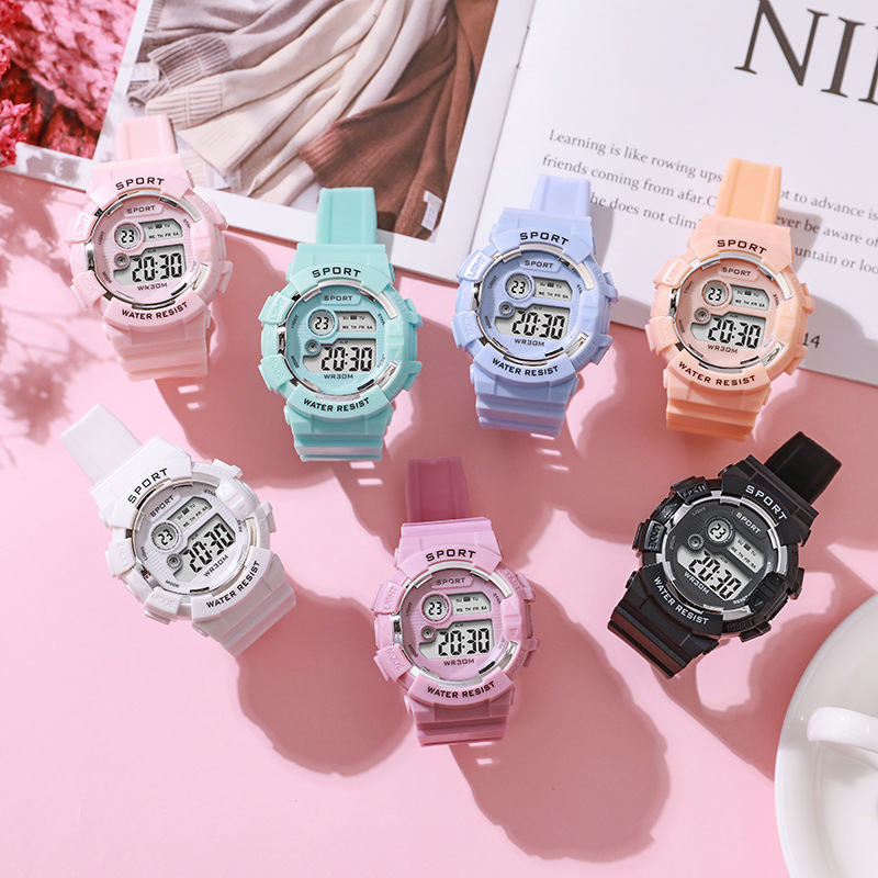 ファッションキッズ腕時計発光防水スポーツデジタル腕時計目覚ま - Smartwatch Watches For Kid Boy With Alarm のレビューと価格