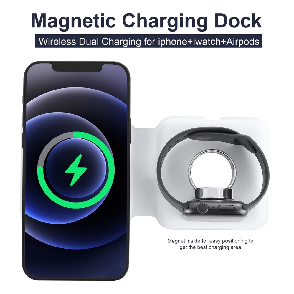 2IN1Magsafe Duo 磁気ワイヤレス充電器ドックi - Watch Xs8 のレビューと価格