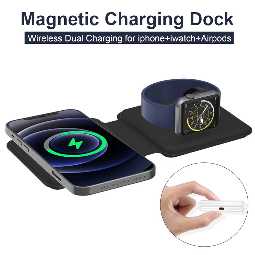 2IN1Magsafe Duo 磁気ワイヤレス充電器ドックi - Watch Xs8 のレビューと価格