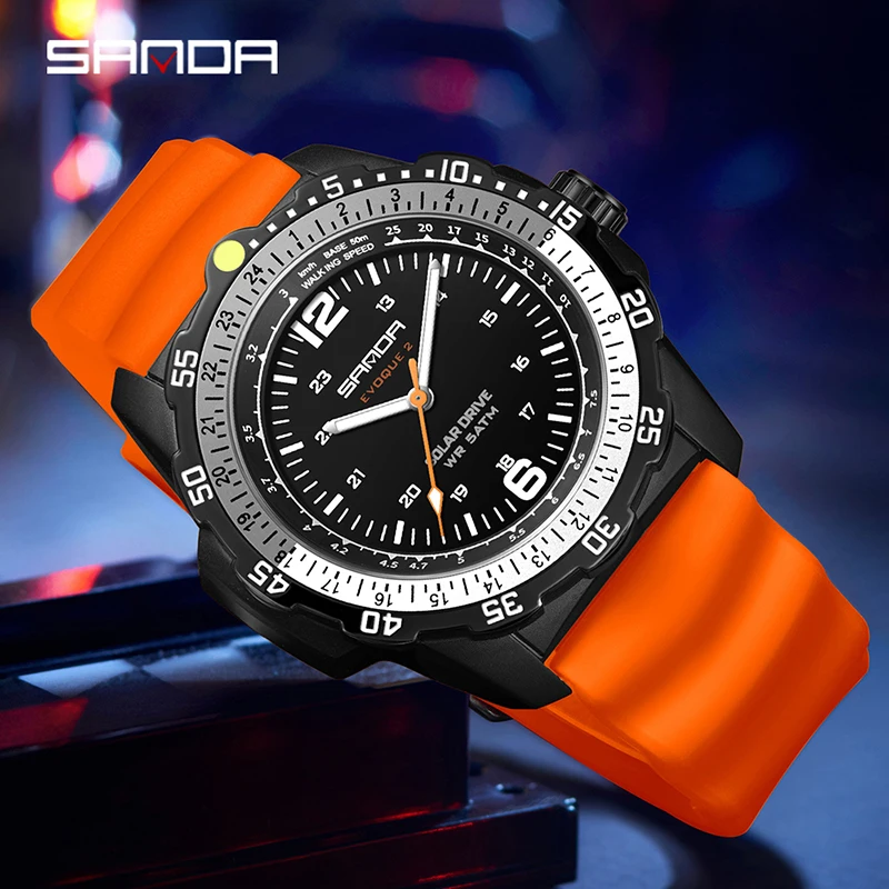 SANDA 新しい高級メンズソーラーパワーウォッチクリエイテ - Solar Powered Watch のレビューと価格