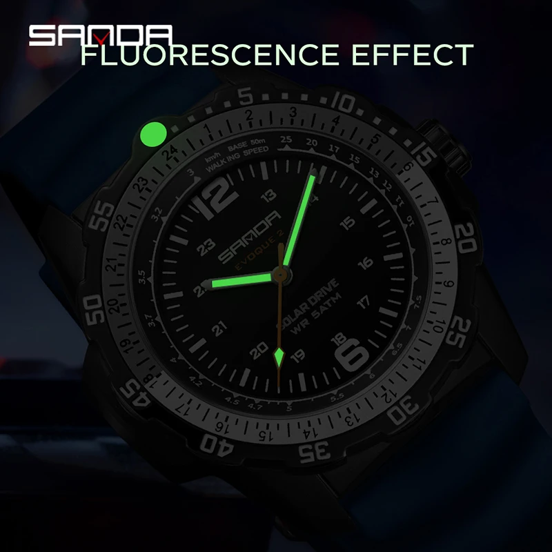 SANDA 新しい高級メンズソーラーパワーウォッチクリエイテ - Solar Powered Watch のレビューと価格