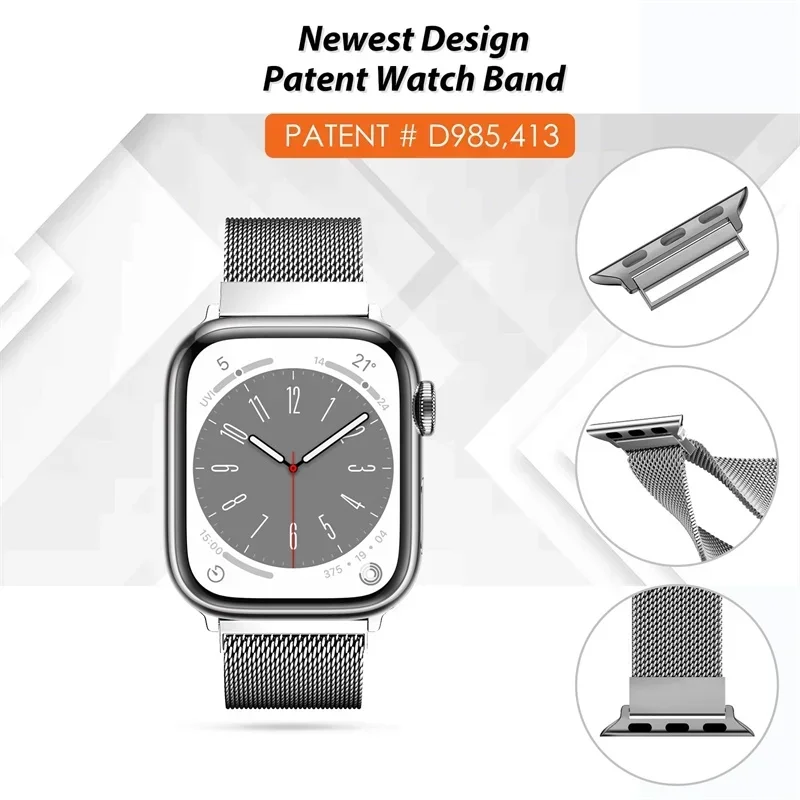 Apple Watch用ミラネーゼバックル,ウルトラ2,金属 - Smartwatch Apple Watches For Women のレビューと価格