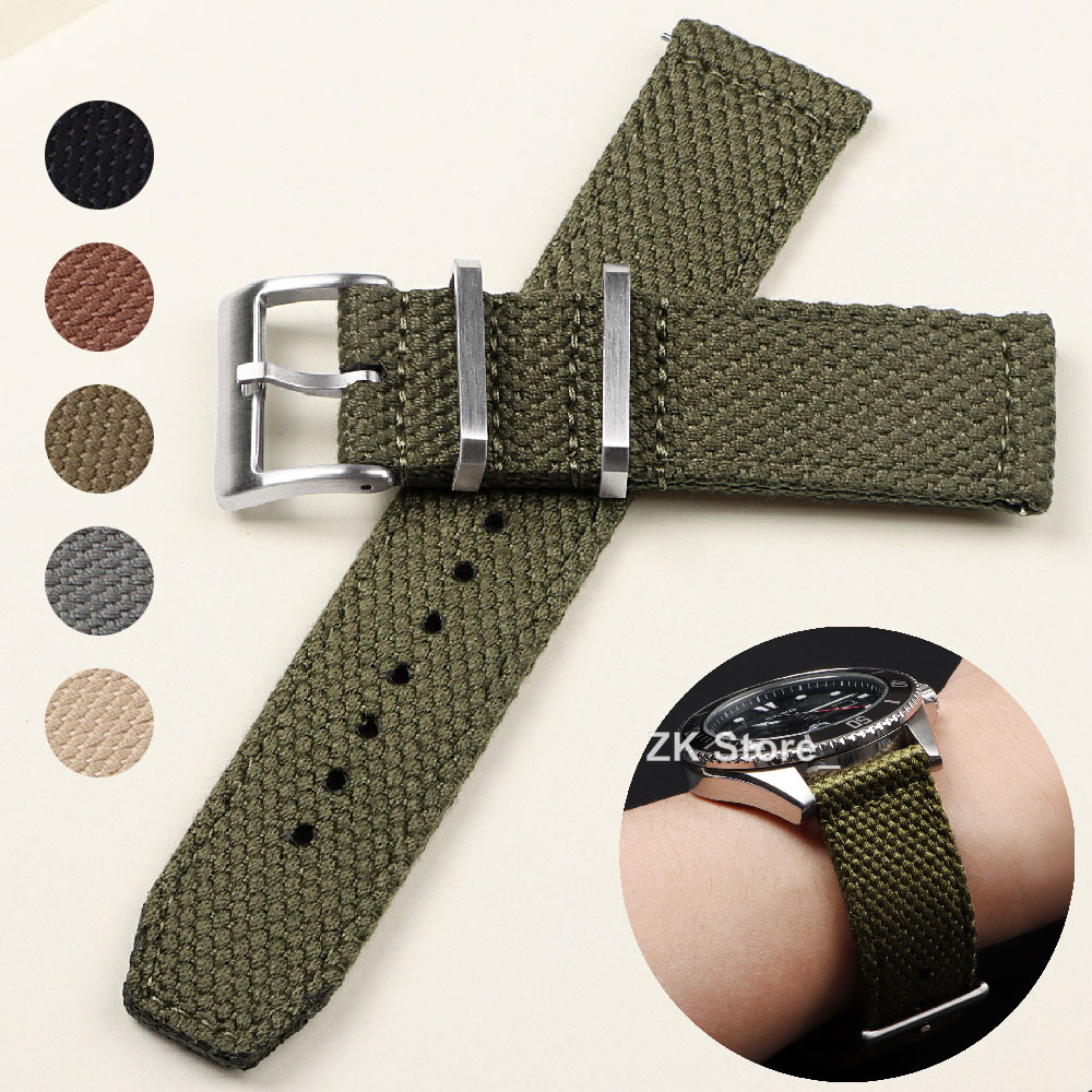 男性用ナイロンリネンストラップ,20mm, 22mm,スマー - Smartwatch Army Watches For Men のレビューと価格