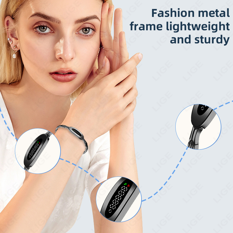 LIGE メンズスマートブレスレット カップル用 女性用 心 - Couple Watches Smartwatch のレビューと価格