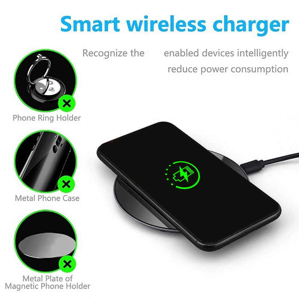 15Wワイヤレス充電器 滑り止め USB C急速充電パッド  - Watch Xs8 のレビューと価格