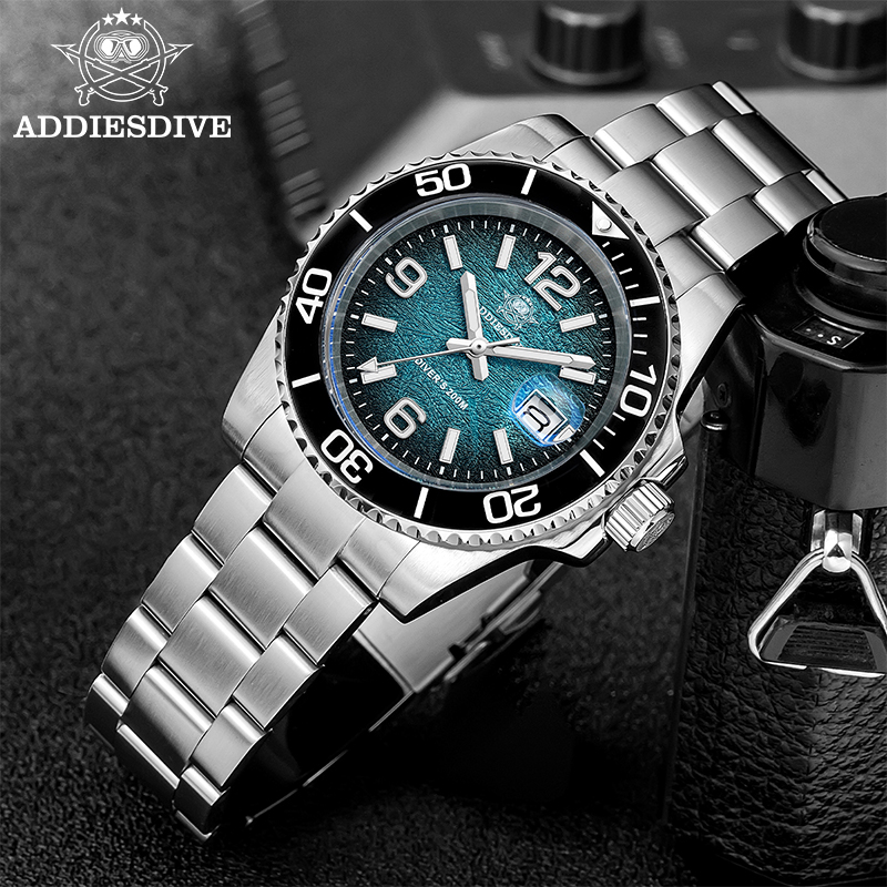 ADDIESDIVE AD2513 セラミックベゼル カラフ - Solar Powered Watch のレビューと価格