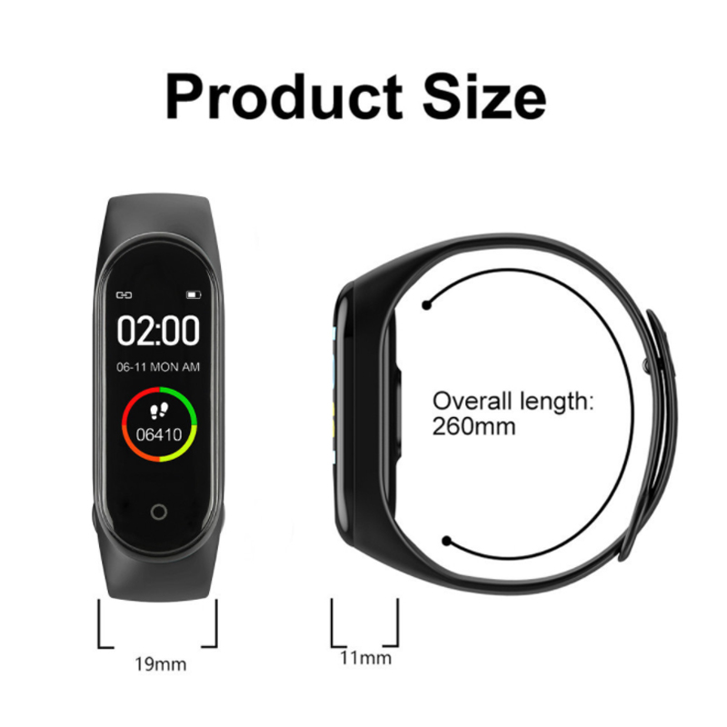 女性用m4スマートウォッチ,ledディスプレイ付きスポーツリ - Smartwatch Watches For Women Brands のレビューと価格