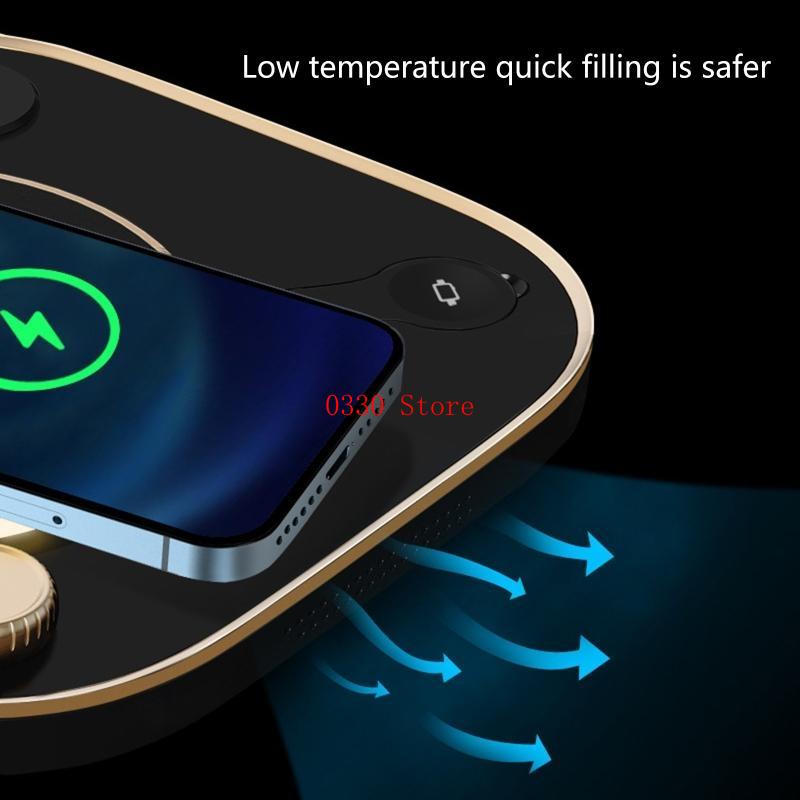 15Wファストワイヤレス充電器3 in 1 Qi充電ドックス - Watch Xs8 のレビューと価格