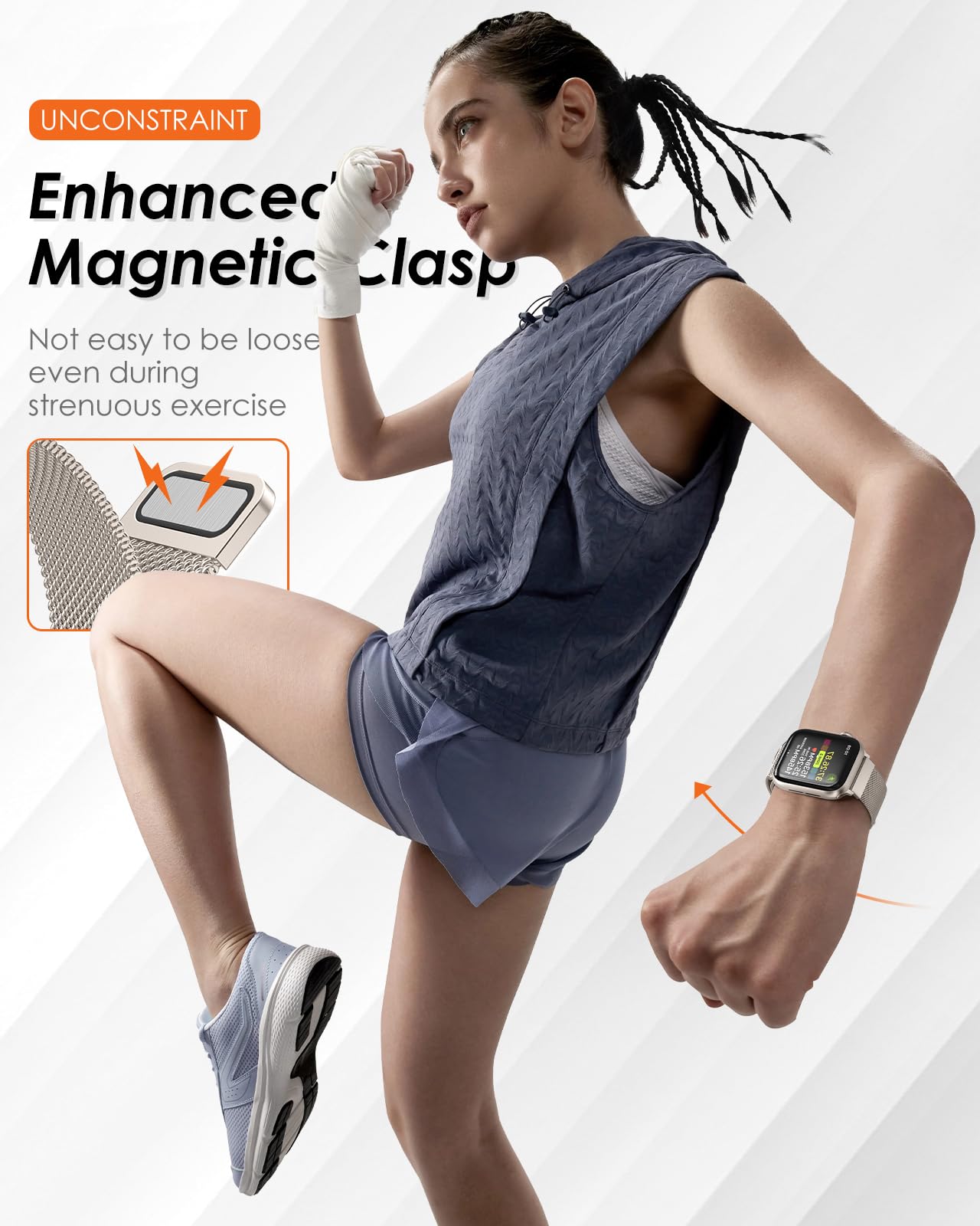 Apple Watch用ミラネーゼストラップ。44mm、40 - Smartwatch Apple Watches For Women のレビューと価格