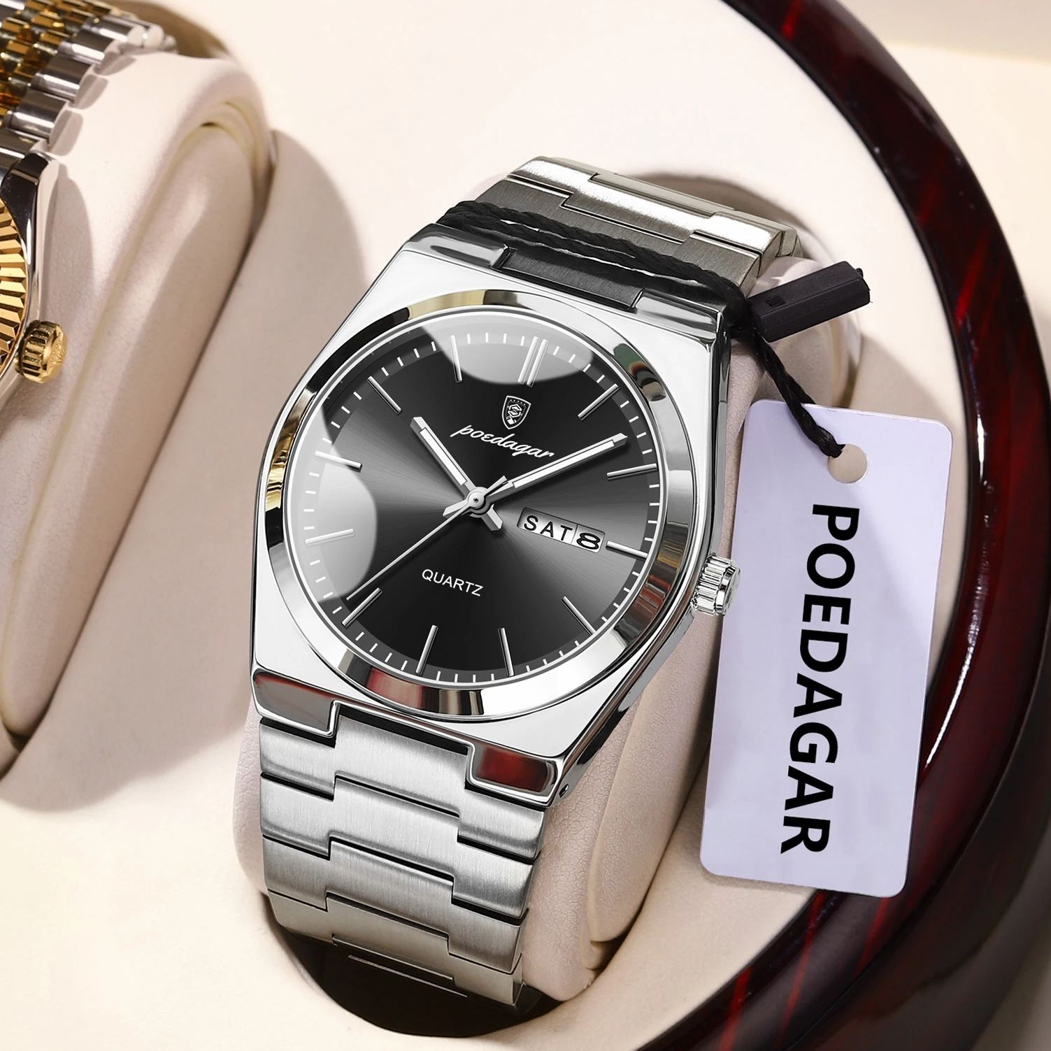 POEDAGAR 高級メンズクォーツ腕時計 防水 夜光 日付 - Patek Philippe Watch Nautilus のレビューと価格