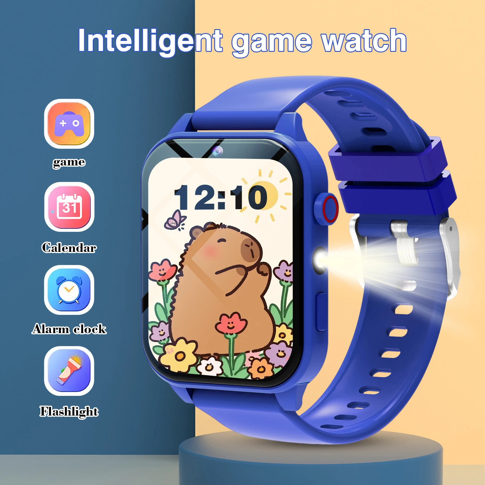 キッズスマートウォッチ 18 ゲーム カメラ 防水 懐中電灯 - Smartwatch Watches For Kid Boy With Alarm のレビューと価格