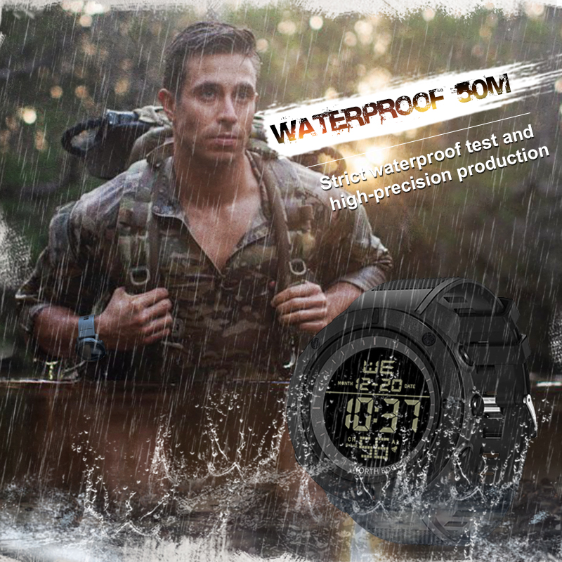 ミリタリースタイルのメンズデジタルウォッチ,ミリタリーアラー - Smartwatch Army Watches For Men のレビューと価格