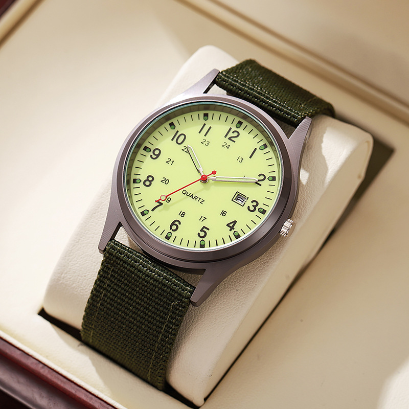 新しいキャンバス衣料品メンズ腕時計カジュアルファッション腕時 - Solar Powered Watch のレビューと価格