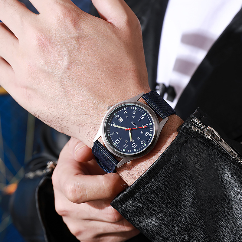 新しいキャンバス衣料品メンズ腕時計カジュアルファッション腕時 - Solar Powered Watch のレビューと価格