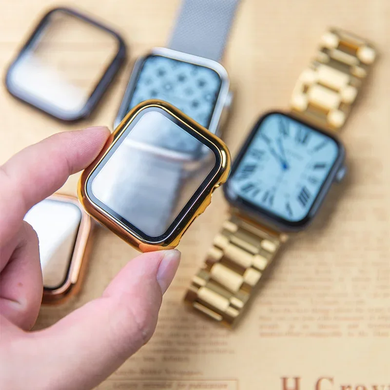 Apple Watch用ガラスおよびケース,保護バンパー,i - Smartwatch Apple Watches For Women のレビューと価格