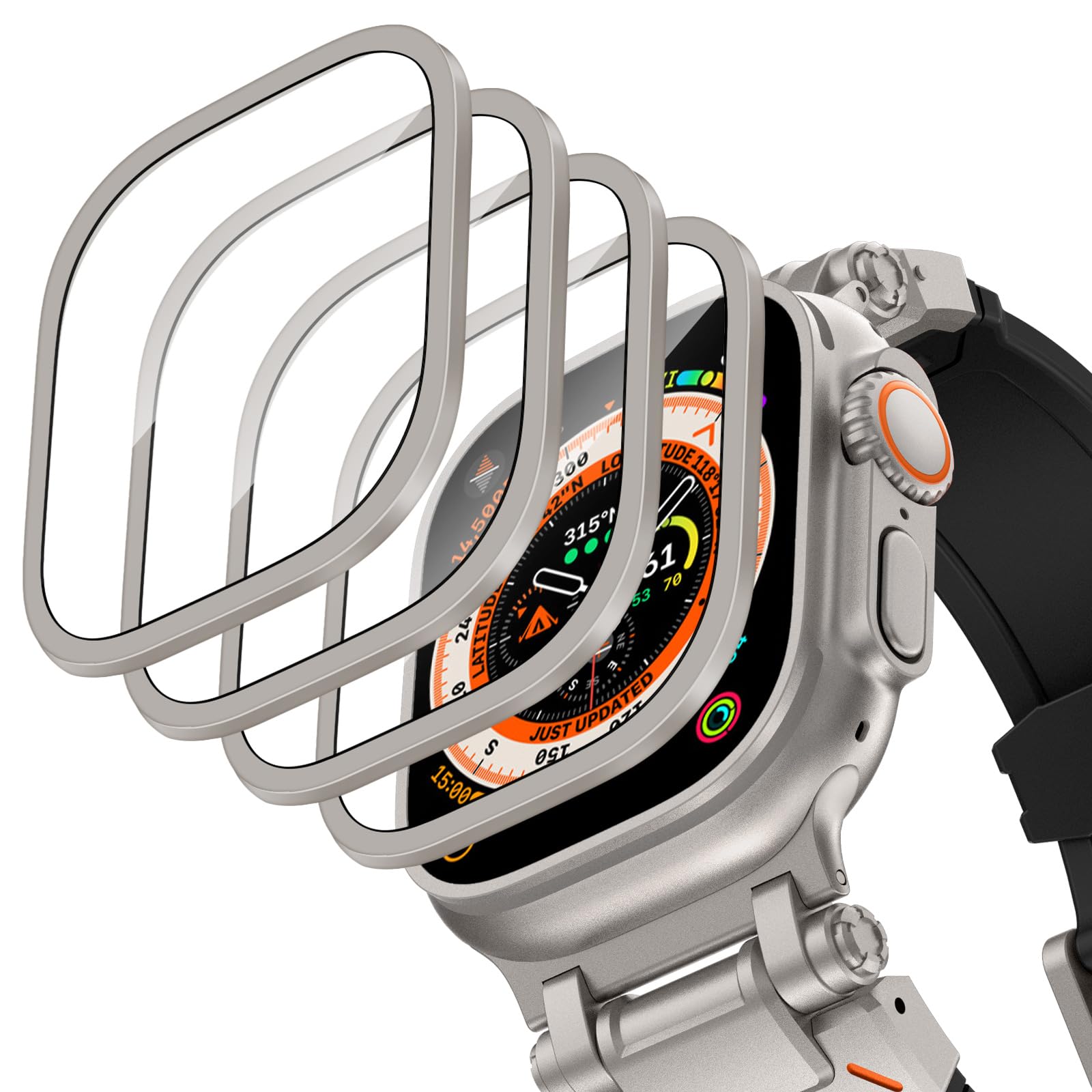 アルミニウム合金ケース + 強化ガラス Apple Watc - Smartwatch Apple Watches For Women のレビューと価格