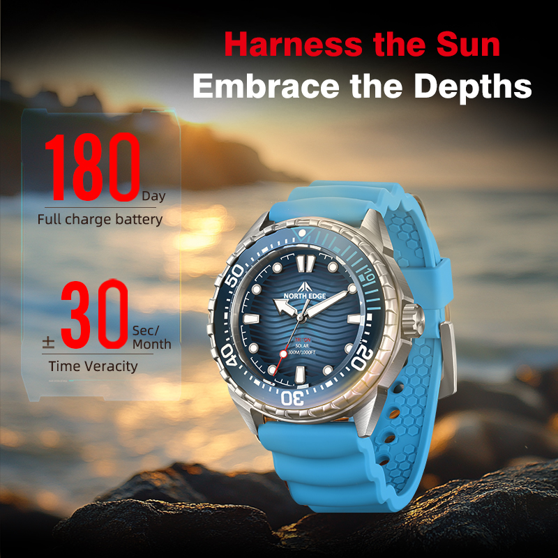 NORTH EDGE 2025 新型TRITONソーラー式ダ - Solar Powered Watch のレビューと価格
