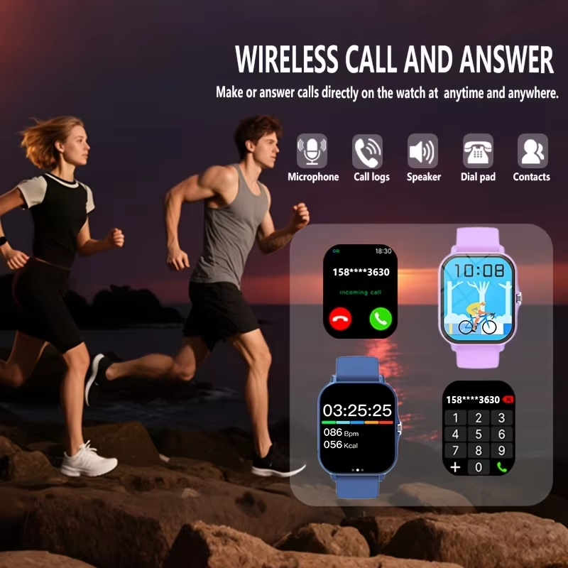ユニセックススマートウォッチ：通話、メッセージ通知、スポーツ - Couple Watches Smartwatch のレビューと価格