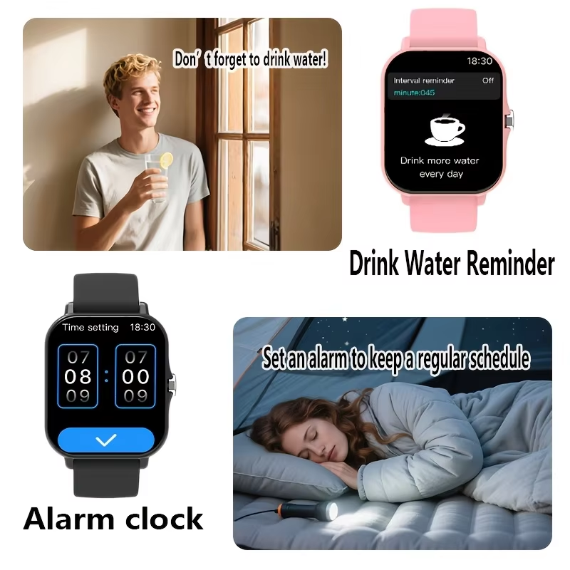 ユニセックススマートウォッチ：通話、メッセージ通知、スポーツ - Couple Watches Smartwatch のレビューと価格