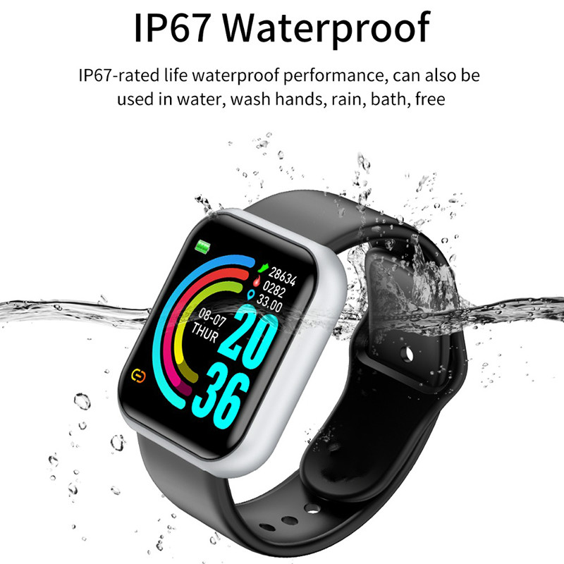 デジタル腕時計血圧心拍数モニター男性女性スマートブレスレット - Smartwatch Watches For Men Digital のレビューと価格