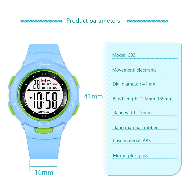 UTHAI キッズ腕時計スポーツファッション発光防水目覚まし - Smartwatch Watches For Kid Boy With Alarm のレビューと価格